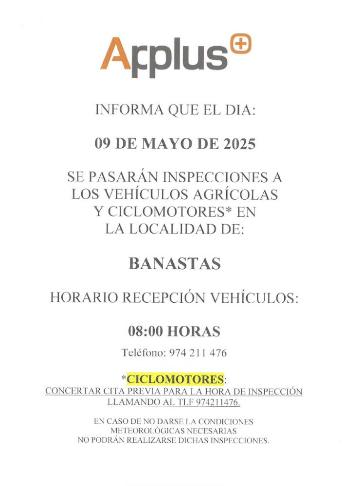 Imagen Inspección Técnica de Vehículos Agrícolas y Ciclomotores