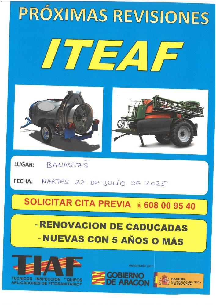 Imagen Inspección Técnica de Sulfatadoras